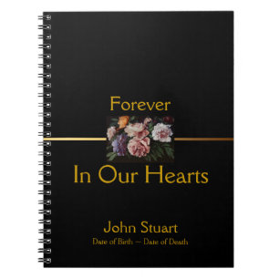 Carnet Peonies 2 Memorial Funeral Guest Book SpNB
