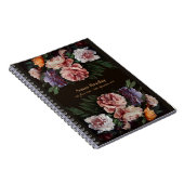 Carnet Peonies 3 Memorial ou Funeral Guest Book (Côté Droit)