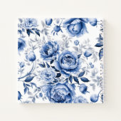 Carnet Peonies bleues (Dos)