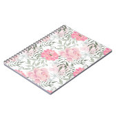 Carnet Peonies rose rose fleurs fleurs jardin fleurie bou (Côté gauche)