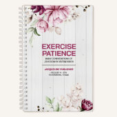 Carnet Peonies rustiques Exercice Floral Convention Patie (Recto)