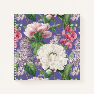 Carnet Peonis & Lilacs Jardin d'aquarelle Motif