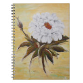 Carnet Peony blanc (Devant)