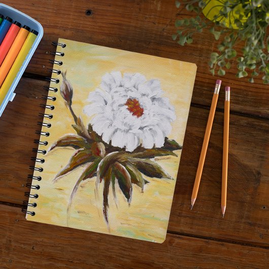 Carnet Peony blanc