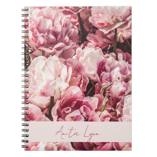 Carnet Peony rose (Devant)