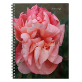 Carnet Peony rose (Devant)