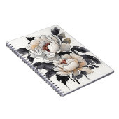 Carnet Peony - Watercolor flowers (Côté Droit)