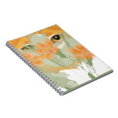 Carnet Peper de feuillage de chats orange (Côté Droit)