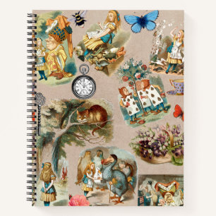 Carnet Pépinière Alice Colorée Classique Wonderland 1800