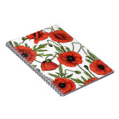 Carnet Pépites, rouge et vert sur blanc (Côté Droit)