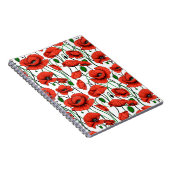 Carnet Pépites rouges dans un champ sur blanc (Côté Droit)