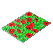 Carnet Pépites rouges dans un champ vert (Côté gauche)