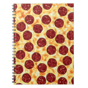 Carnet Pepperoni Pizza Motif
