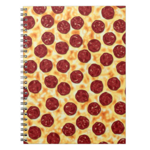 Carnet Pepperoni Pizza Motif