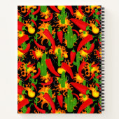 Carnet Peppers chili, Cactus et Flames Impression graphiq (Dos)