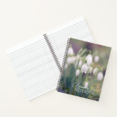 Carnet Perce-Neige Nom Personnalisé (Intérieur)
