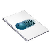 Carnet Perdre la compétence Gagner la chance Bowling bleu (Côté Droit)