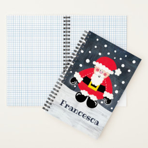 Carnet Père mignon personnalisé Noël Père Noël Père Noël