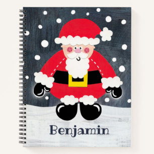 Carnet Père mignon personnalisé Noël Père Noël Père Noël