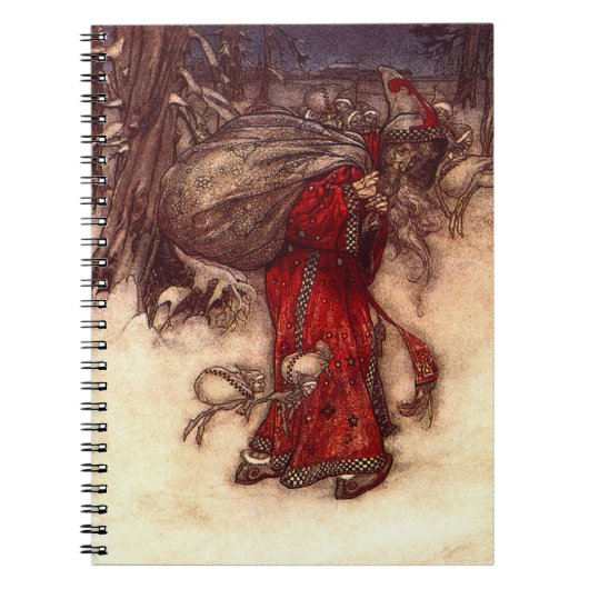 Carnet Père Noël Arthur Rackham (Devant)