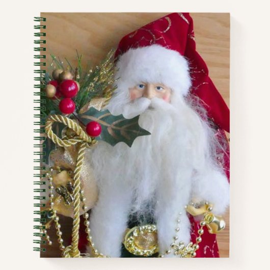 CARNET PÈRE NOËL DE NOËL DÉCORATIF (Devant)