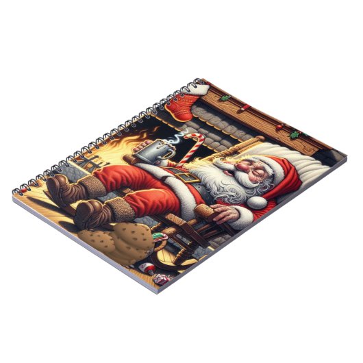 Carnet Père Noël dort Noël (Côté gauche)