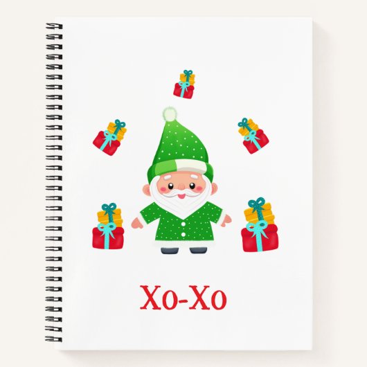 Carnet Père Noël drôle (Devant)