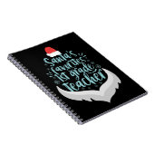 Carnet Père Noël Favori Enseignant de 1ère année Funny No (Côté Droit)