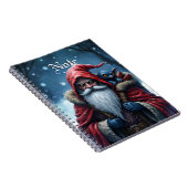 Carnet Père Noël Frostbite et son elfe de malice. (Côté Droit)