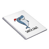 Carnet Père Noël Jaws Funny Shark Christmas Pun (Côté Droit)