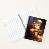 Carnet Père Noël Lecture d'une lettre (Intérieur)