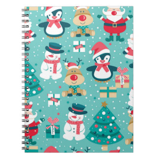 Carnet Père Noël Motif Vintage de Noël