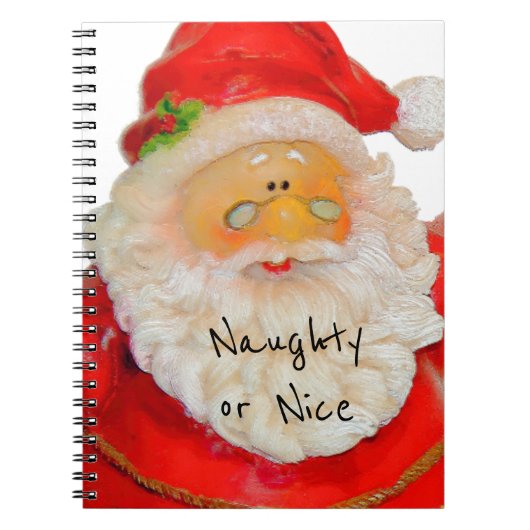 Carnet Père Noël Naughty ou Nice Liste (Devant)