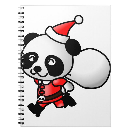 Carnet Père Noël Panda (Devant)