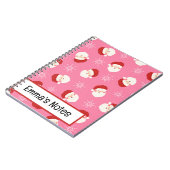 Carnet Père Noël rose 2 (Côté gauche)