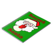 Carnet Père Noël secrète sur Noël vert (Côté gauche)