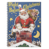 Carnet Père Noël vintage, Cette Nuit Avant Noël (Devant)