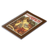 Carnet Perfecta Vélos avec une femme Publicité Poste (Côté gauche)