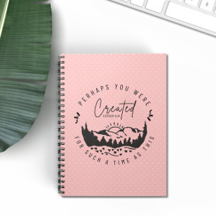 Carnet Perhaps You Were Created Blush Pink Christian