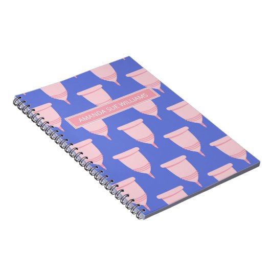 Carnet Période / Cycle menstruel - Votre nom /Monogramme  (Côté Droit)