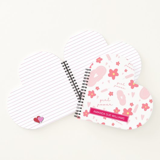 Carnet Période / Cycle menstruel - Votre Nom /Monogramme  (Intérieur)