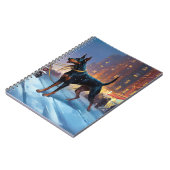Carnet Période de fêtes de Noël Doberman (Côté gauche)