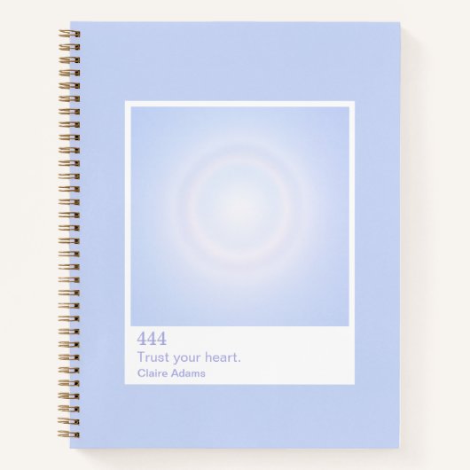 Carnet Periwinkle Aura Swatch Angel Number Notebook (Devant)