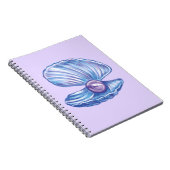 Carnet Perle de l'océan (violet) (Côté Droit)