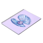 Carnet Perle de l'océan (violet) (Côté gauche)