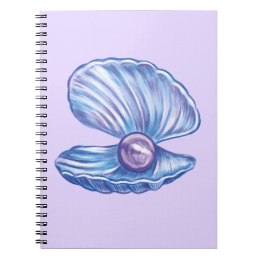 Carnet Perle de l'océan (violet) (Devant)