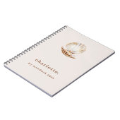 Carnet Perle de mer beige moderne (Côté gauche)