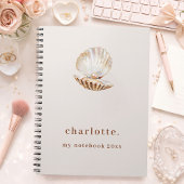 Carnet Perle de mer beige moderne