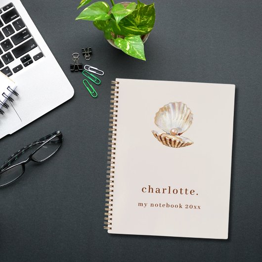 Carnet Perle de mer beige moderne