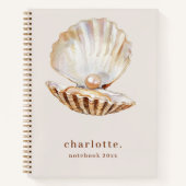 Carnet Perle de mer beige moderne (Devant)